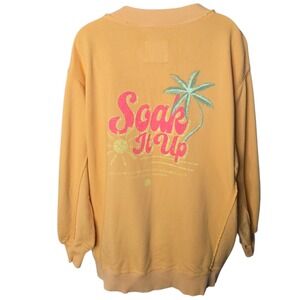 Aerie Womens Beach Oversized Sweatshirt Size Small Soak It Up Resort Coverup Sea